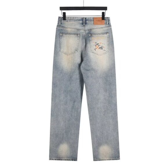 Burberry 25SS Back Pocket Check Horse Denim Pants s - Picture 5 of 12